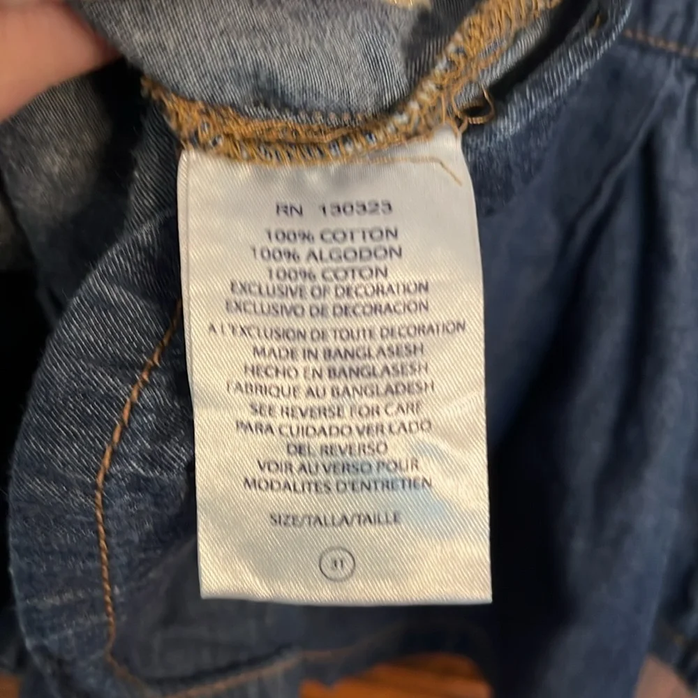 Vintage US Polo Assn. Sleeveless Denim Pleated Dress, 3T